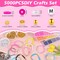 5000 Pcs Clay Beads Bracelet Making Kit Friendship Bracelet Beads Kit Heishi Beads Polymer Flat Round Clay Beads for Bracelets Jewelry Making with Letter Gold Beads for Girls